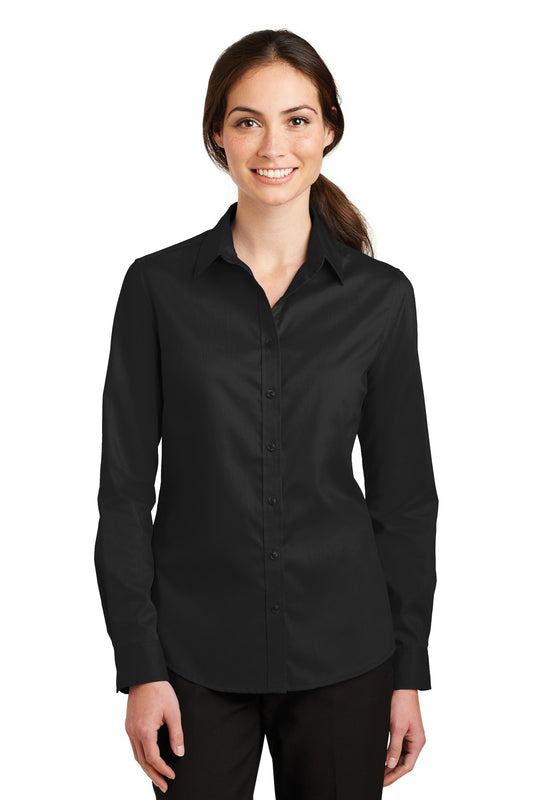 Port AuthorityÂ® Women's SuperProâ„¢ Twill Shirt. L663