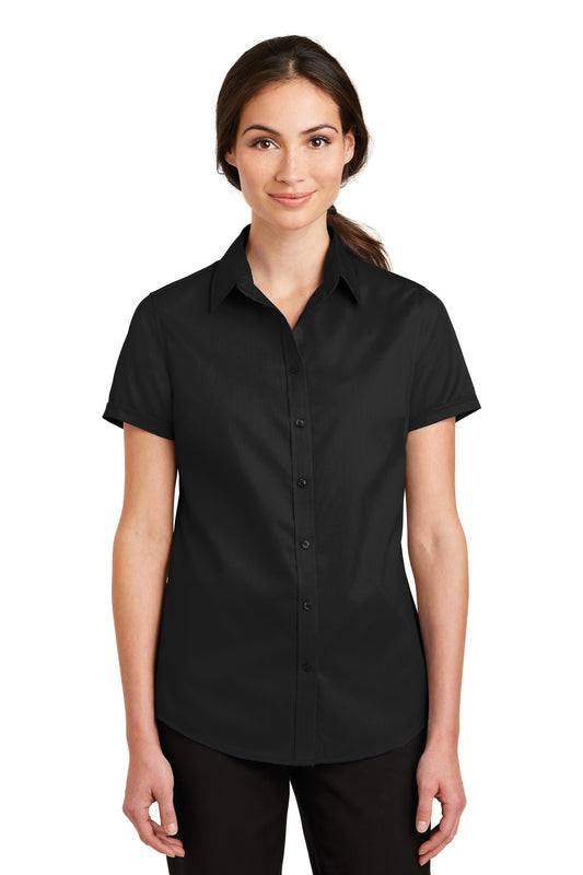 Port Authority? Women's Short Sleeve SuperPro? Twill Shirt. L664