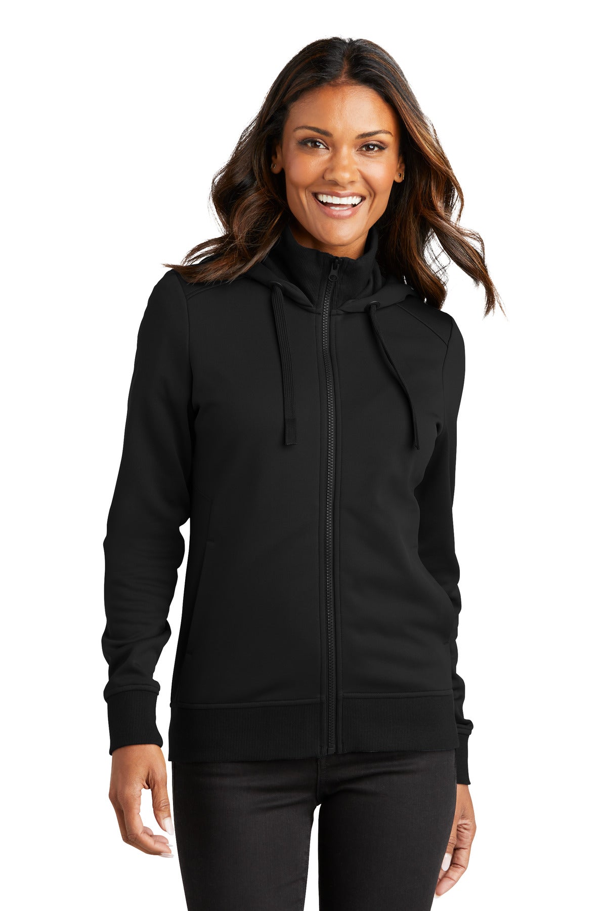 Port AuthorityÃ‚Â® Women's Smooth Fleece Hooded Jacket L814