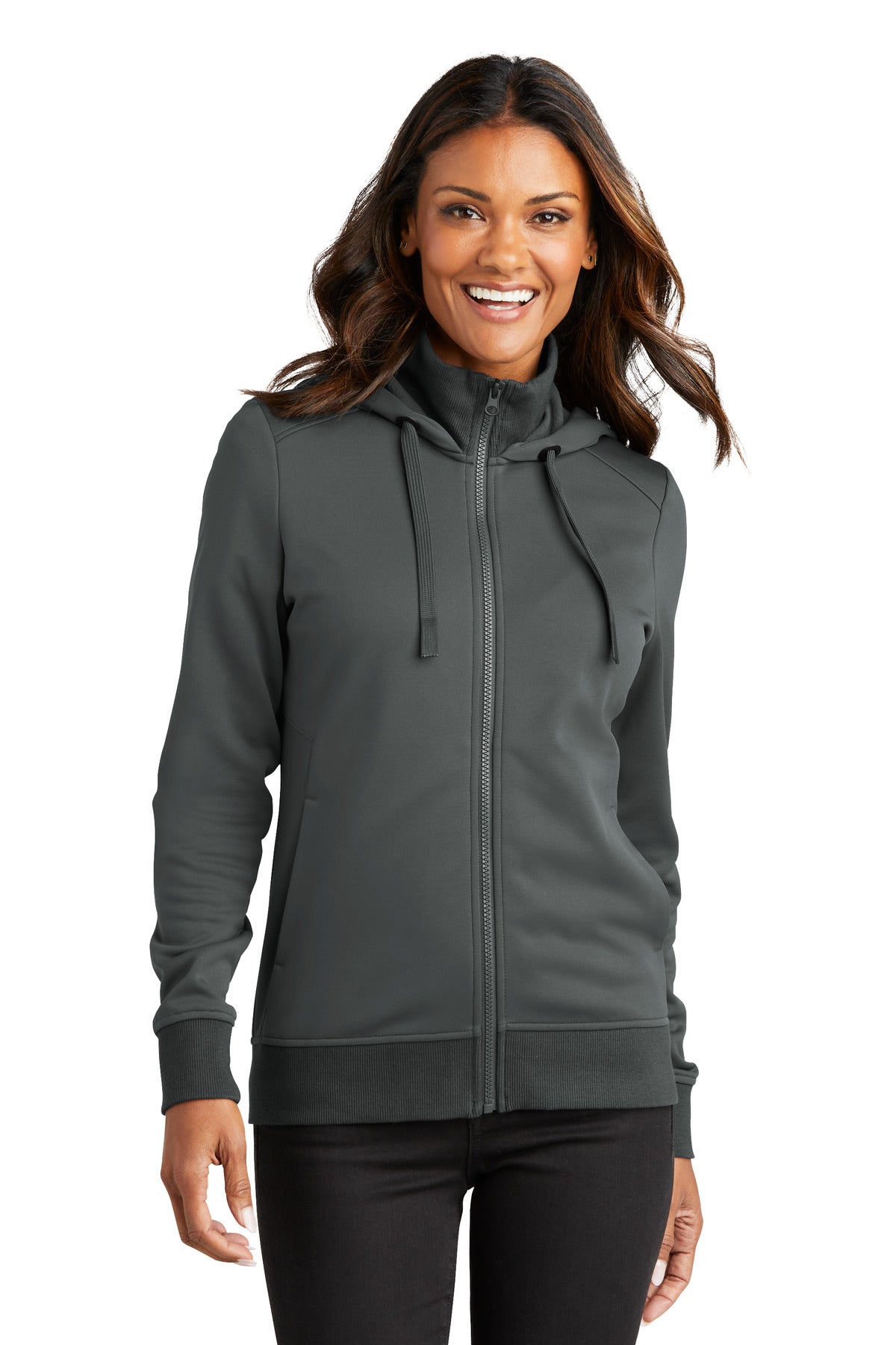 Port AuthorityÃ‚Â® Women's Smooth Fleece Hooded Jacket L814