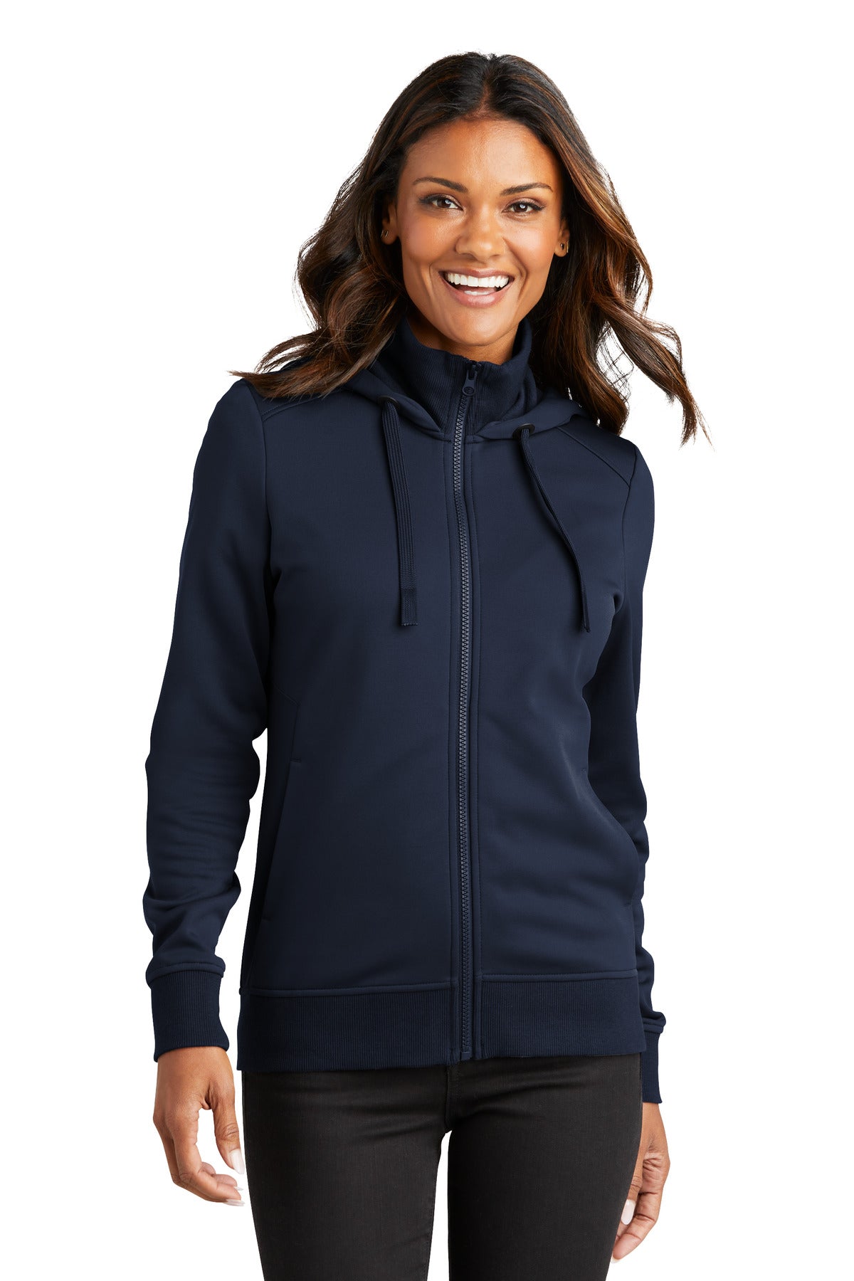 Port AuthorityÃ‚Â® Women's Smooth Fleece Hooded Jacket L814