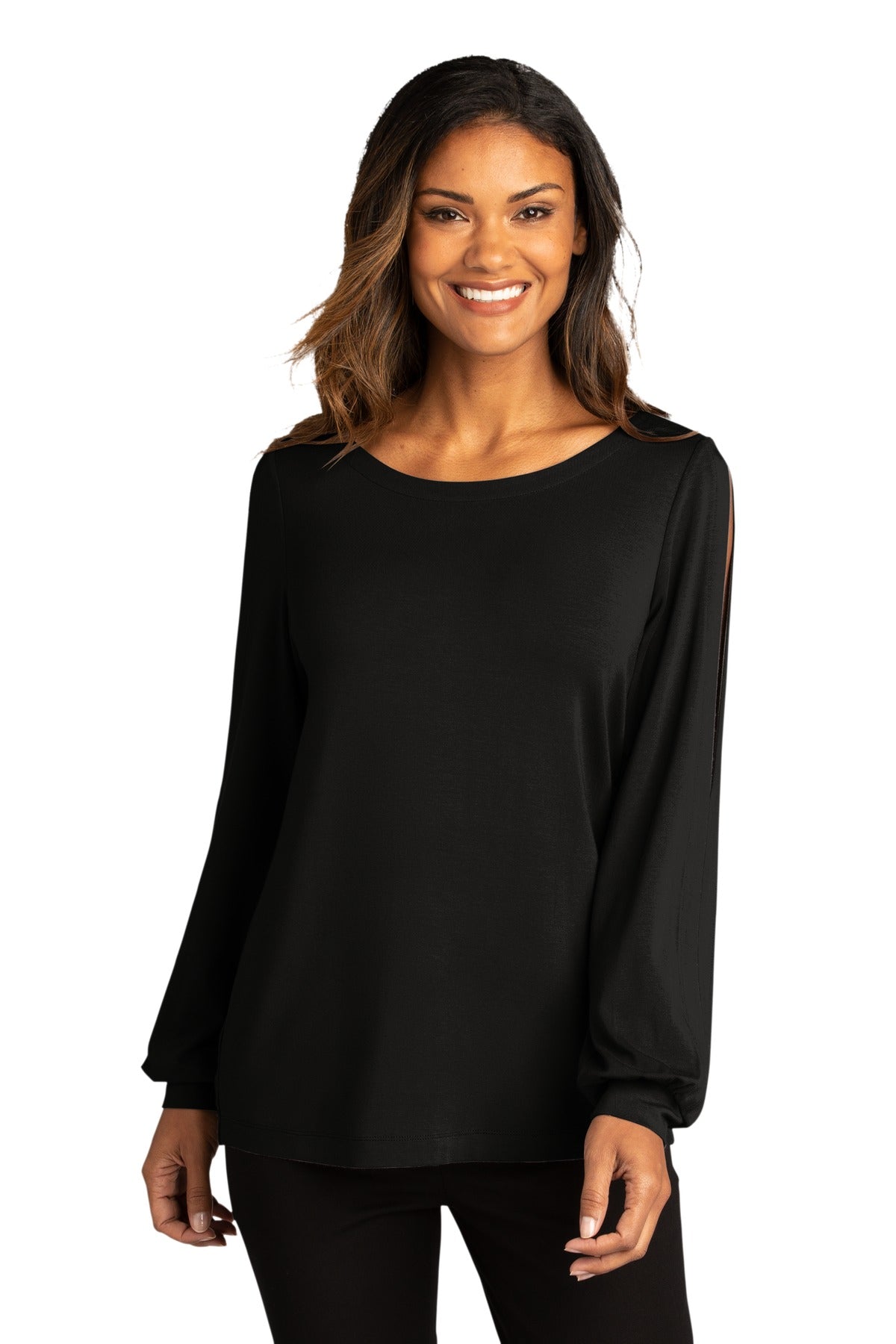 Port Authority Â® Women's Luxe Knit Jewel Neck Top. LK5600