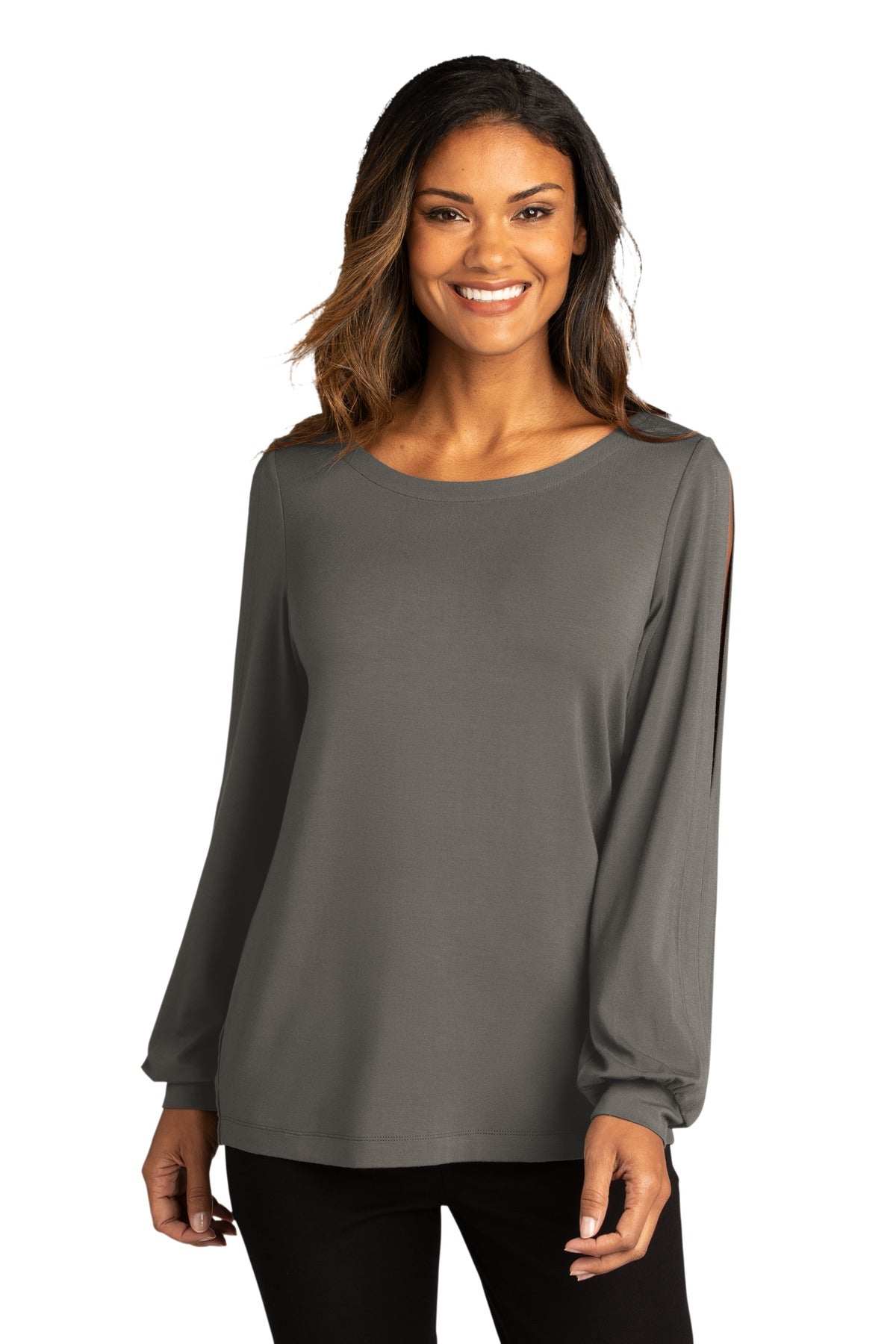 Port Authority Â® Women's Luxe Knit Jewel Neck Top. LK5600