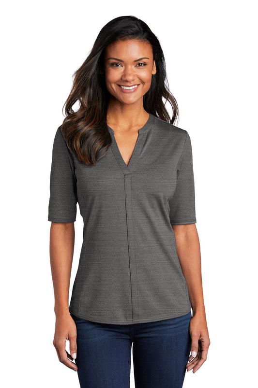 Port Authority Â® Women's Stretch Heather Open Neck Top  LK583