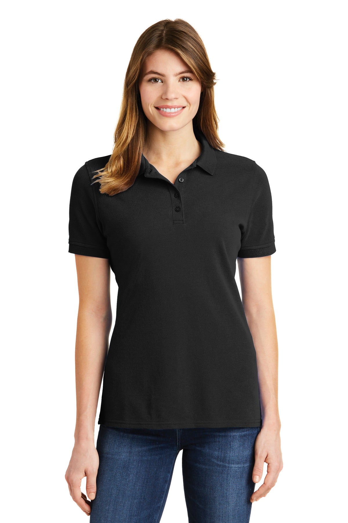 Port & Company &#174;  Ladies Combed Ring Spun Pique Polo. LKP1500