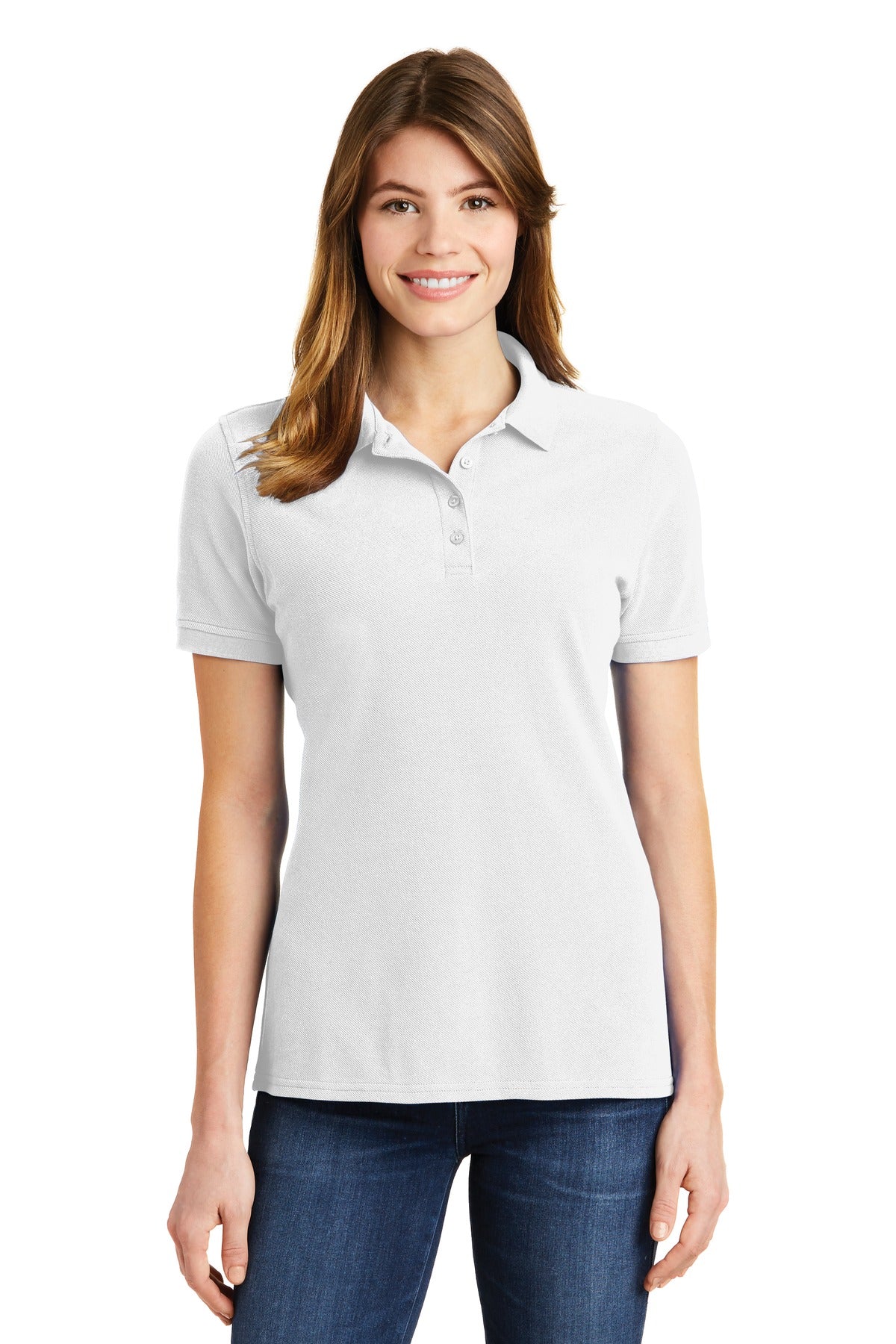 Port & Company &#174;  Ladies Combed Ring Spun Pique Polo. LKP1500