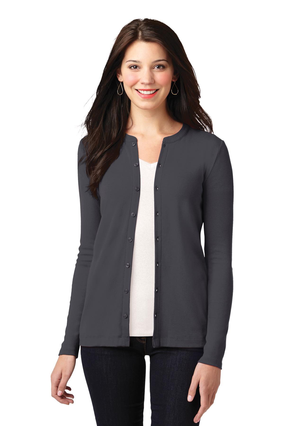 Port AuthorityÂ® Women's Concept Stretch Button-Front Cardigan. LM1008