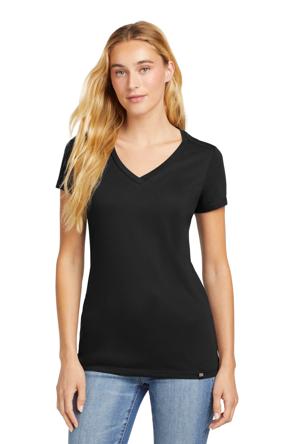 New Era ? Women's Heritage Blend V-Neck Tee. LNEA101