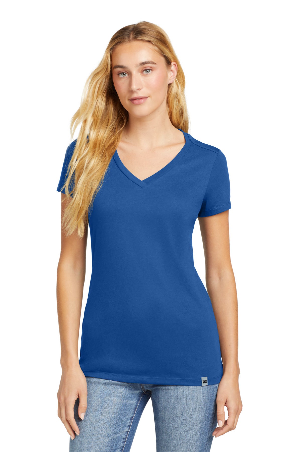 New Era ? Women's Heritage Blend V-Neck Tee. LNEA101