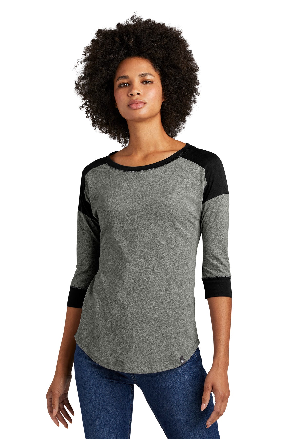 New Era Â® Women's Heritage Blend 3/4-Sleeve Baseball Raglan Tee. LNEA104