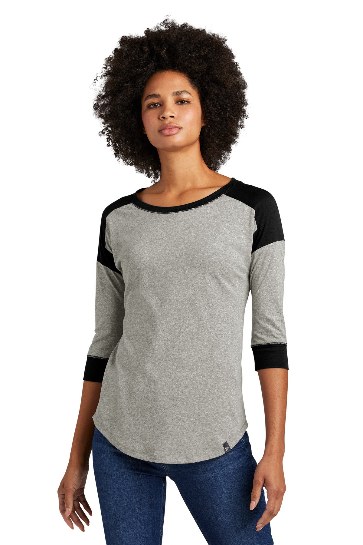 New Era Â® Women's Heritage Blend 3/4-Sleeve Baseball Raglan Tee. LNEA104