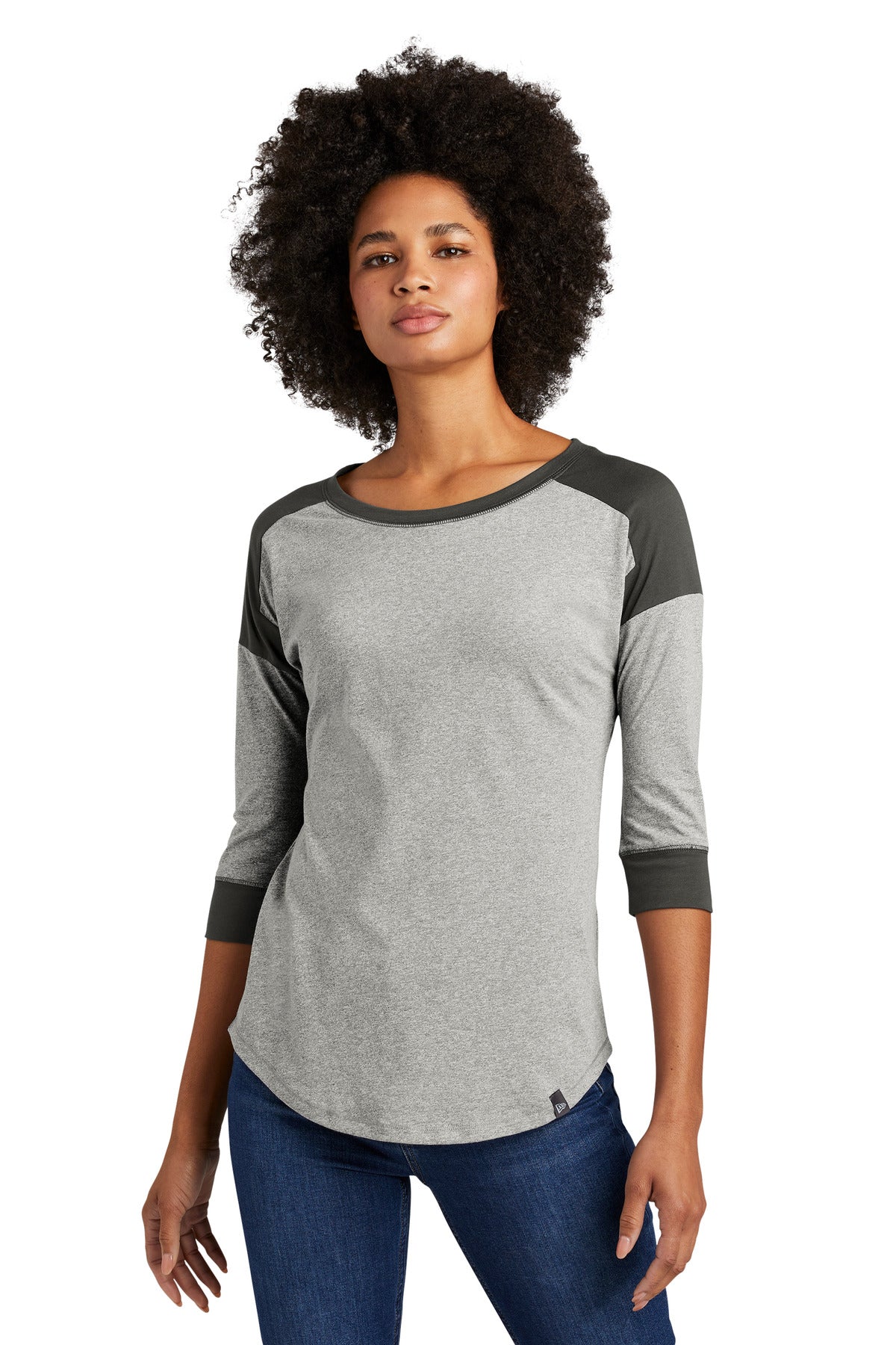 New Era Â® Women's Heritage Blend 3/4-Sleeve Baseball Raglan Tee. LNEA104