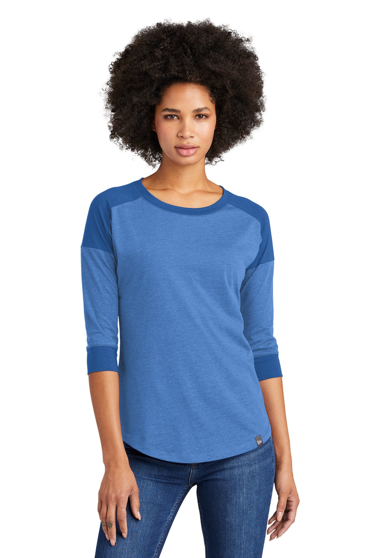 New Era Â® Women's Heritage Blend 3/4-Sleeve Baseball Raglan Tee. LNEA104