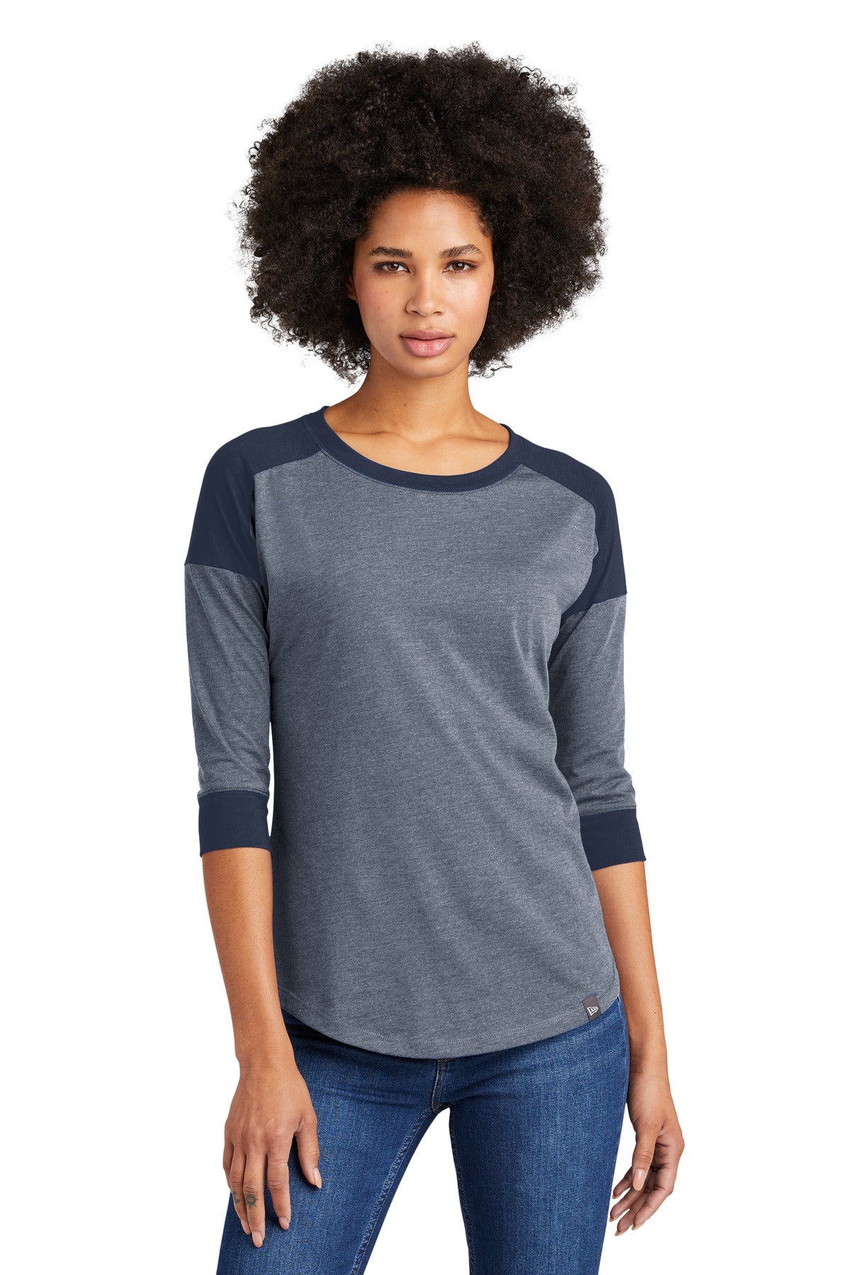 New Era Â® Women's Heritage Blend 3/4-Sleeve Baseball Raglan Tee. LNEA104