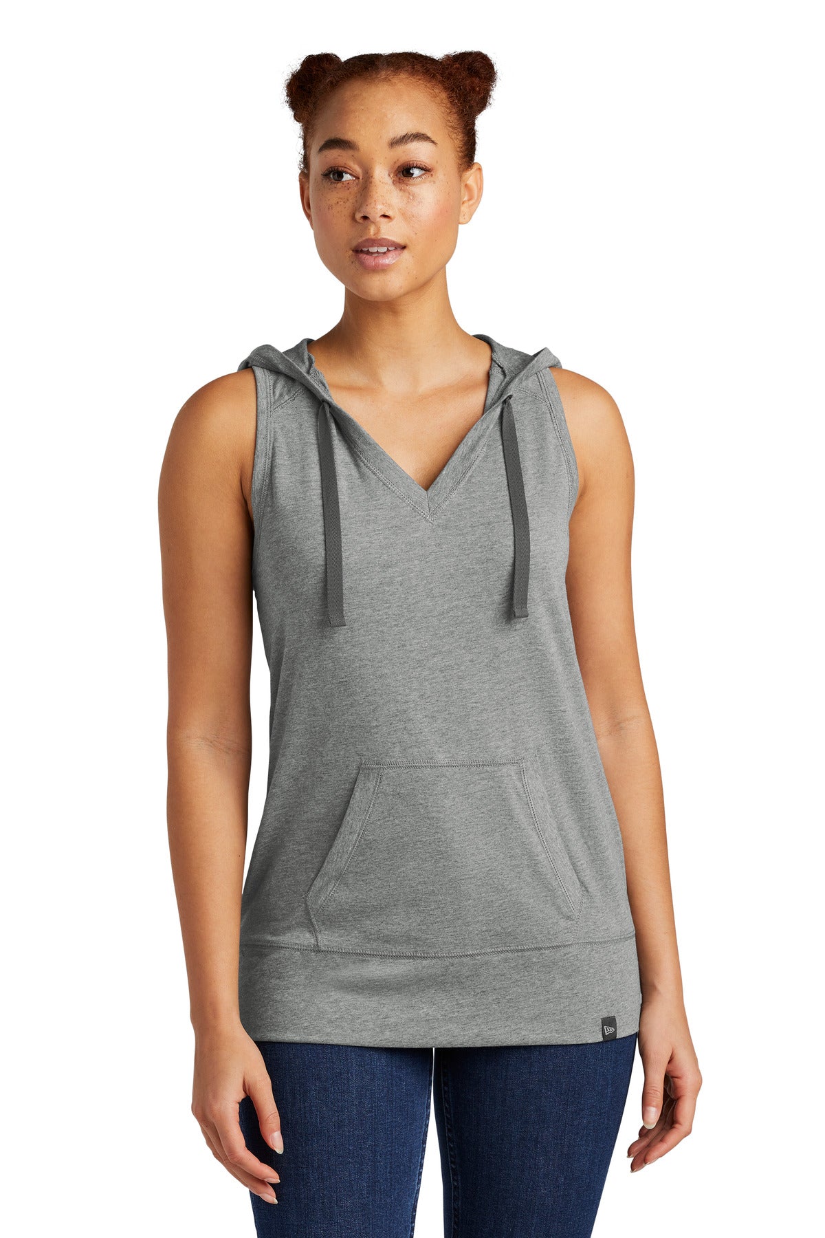 New Era Â® Women's Heritage Blend Hoodie Tank. LNEA106