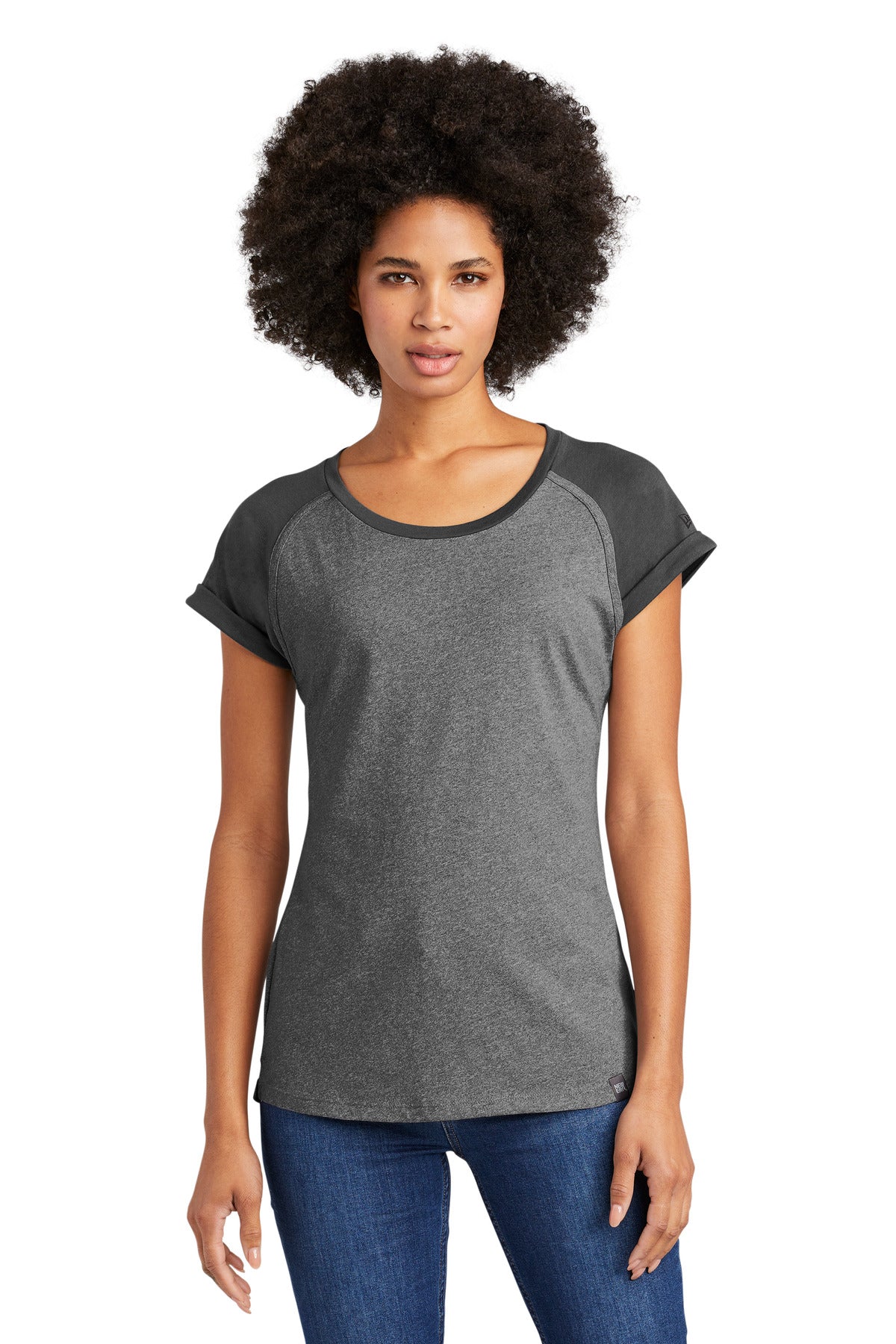 New Era Â® Women's Heritage Blend Varsity Tee. LNEA107