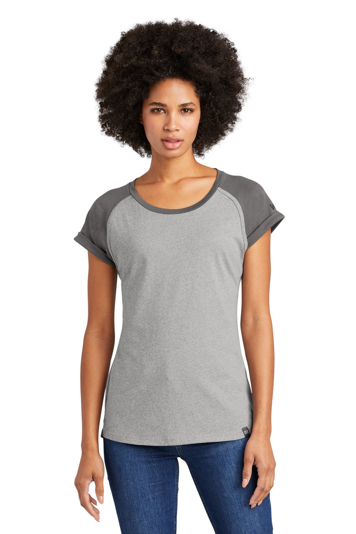 New Era Â® Women's Heritage Blend Varsity Tee. LNEA107