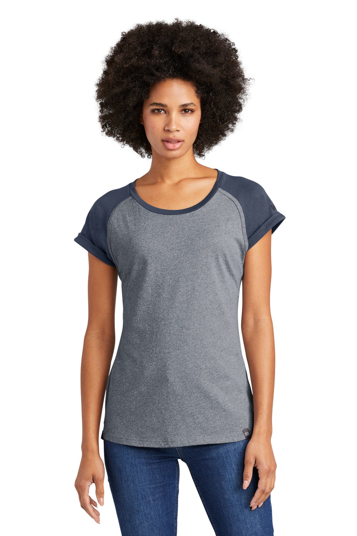 New Era Â® Women's Heritage Blend Varsity Tee. LNEA107