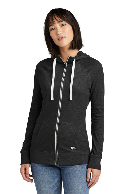 New Era? Women's Sueded Cotton Blend Full-Zip Hoodie. LNEA122