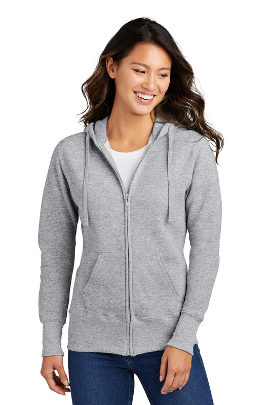 Port & CompanyÃ‚Â® Women's Core Fleece Full-Zip Hooded Sweatshirt. LPC78ZH