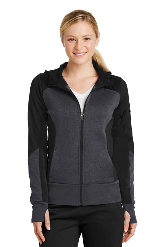 Sport-TekÃ‚Â® Women's Tech Fleece Colorblock Full-Zip Hooded Jacket. LST245