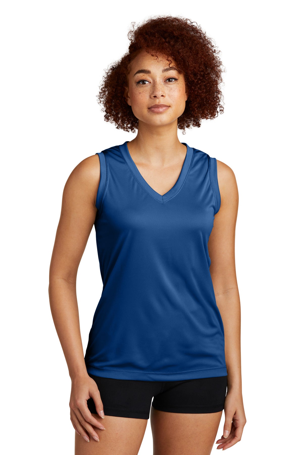 Sport-Tek? Women's Sleeveless PosiCharge? Competitor? V-Neck Tee. LST352