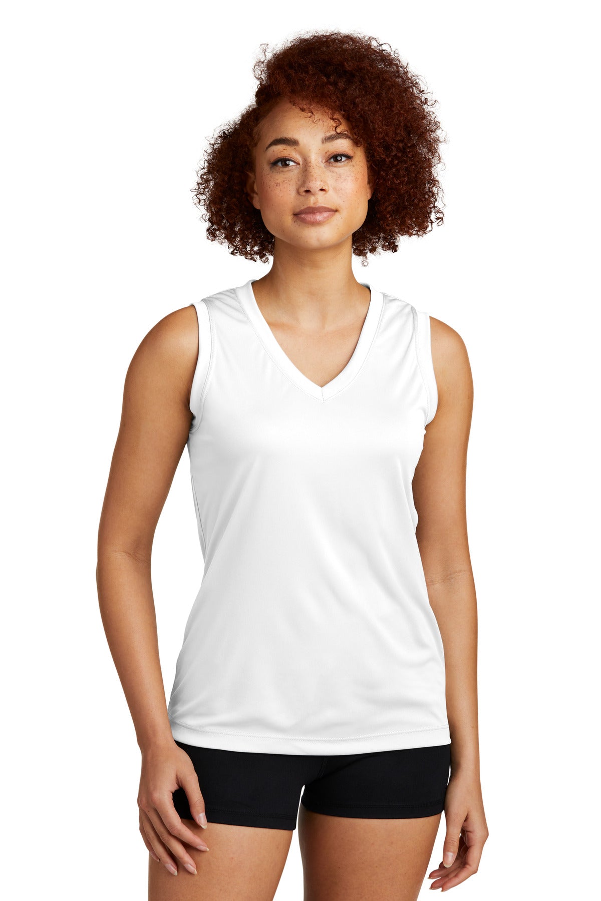 Sport-Tek? Women's Sleeveless PosiCharge? Competitor? V-Neck Tee. LST352