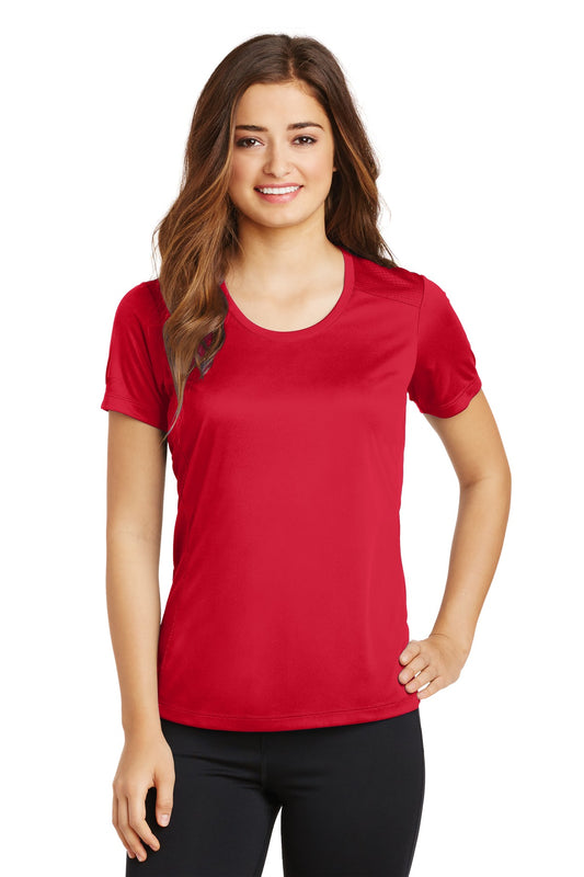 Sport-Tek &#174;  Ladies PosiCharge &#174;  Elevate Scoop Neck Tee. LST380