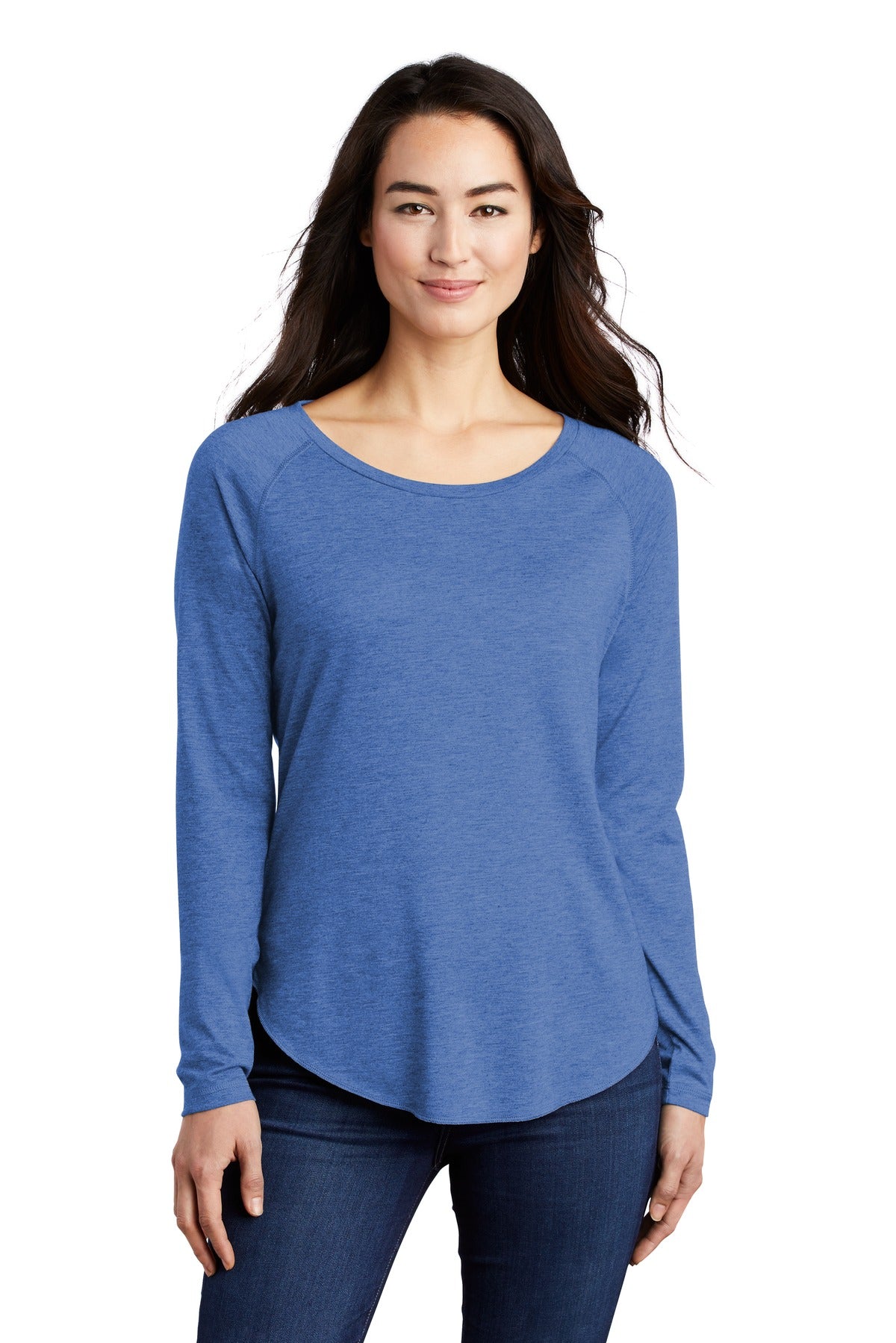 Sport-Tek Â® Women's PosiCharge Â® Long Sleeve Tri-Blend Wicking Scoop Neck Raglan Tee LST400LS