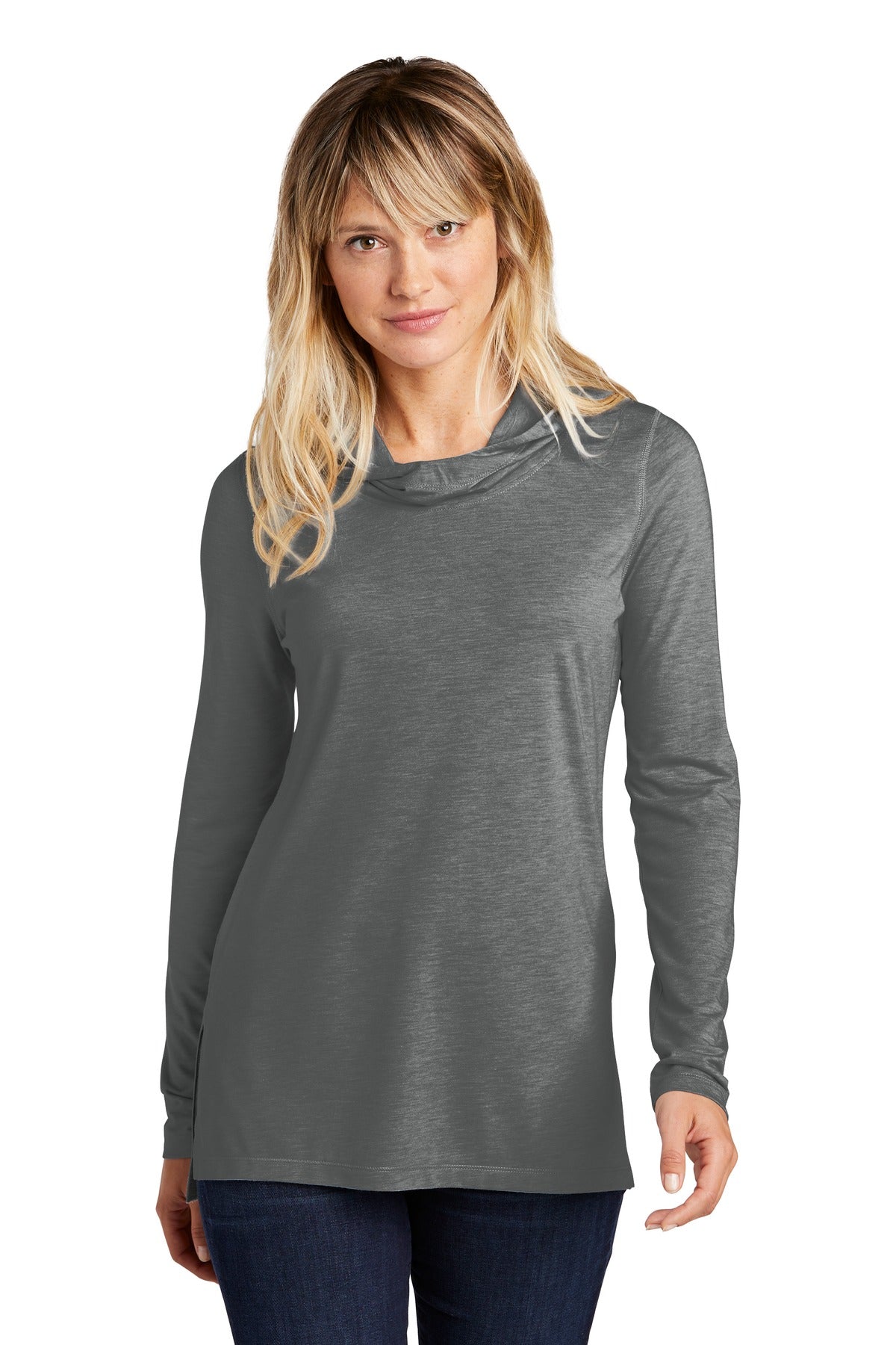 Sport-Tek? Women's PosiCharge ? Tri-Blend Wicking Long Sleeve Hoodie LST406