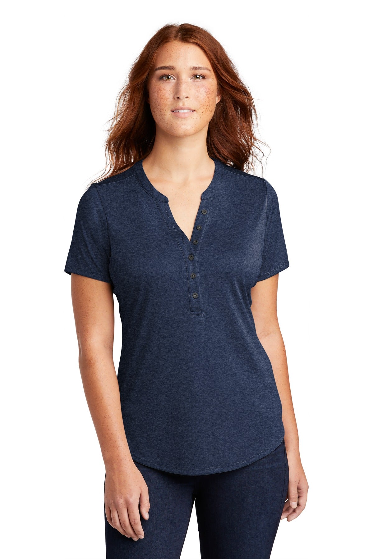 Sport-TekÂ® Women's Endeavor Henley. LST468