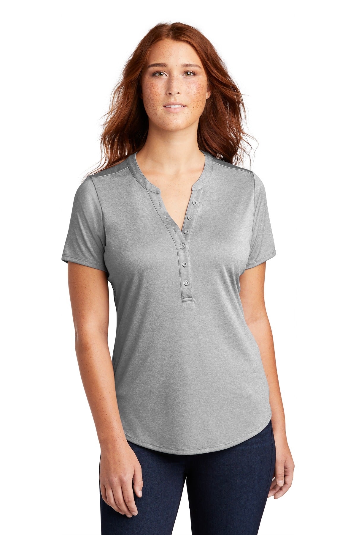 Sport-TekÂ® Women's Endeavor Henley. LST468