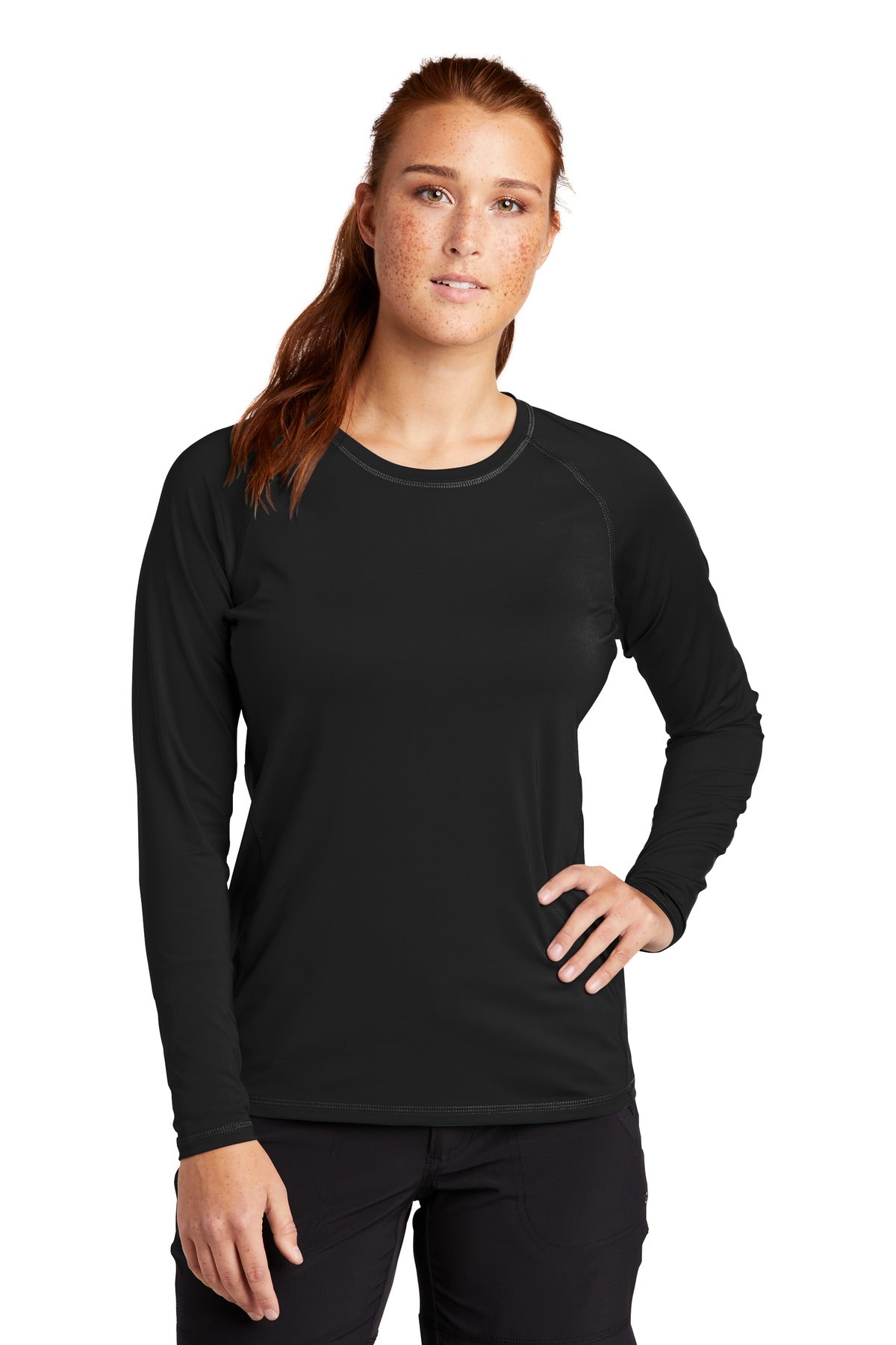 Sport-Tek Â® Women's Long Sleeve Rashguard Tee. LST470LS