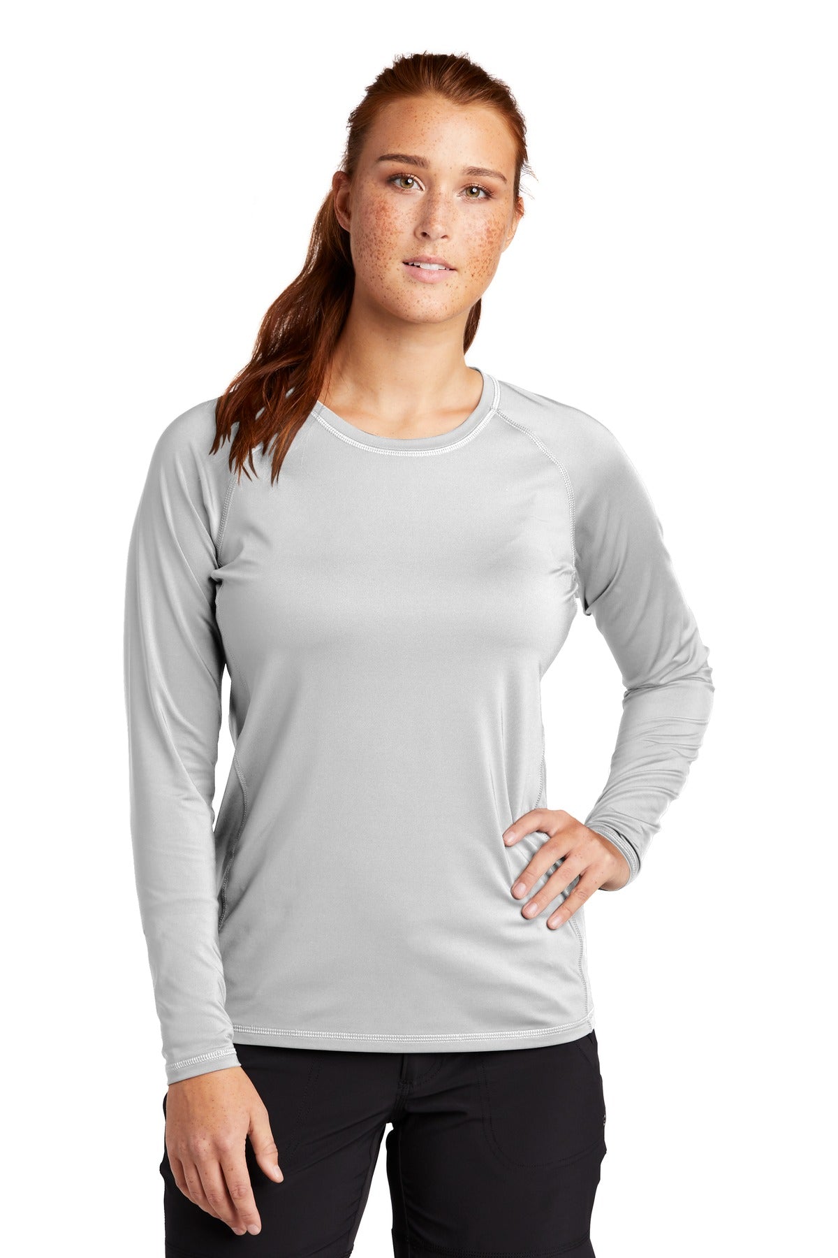 Sport-Tek Â® Women's Long Sleeve Rashguard Tee. LST470LS