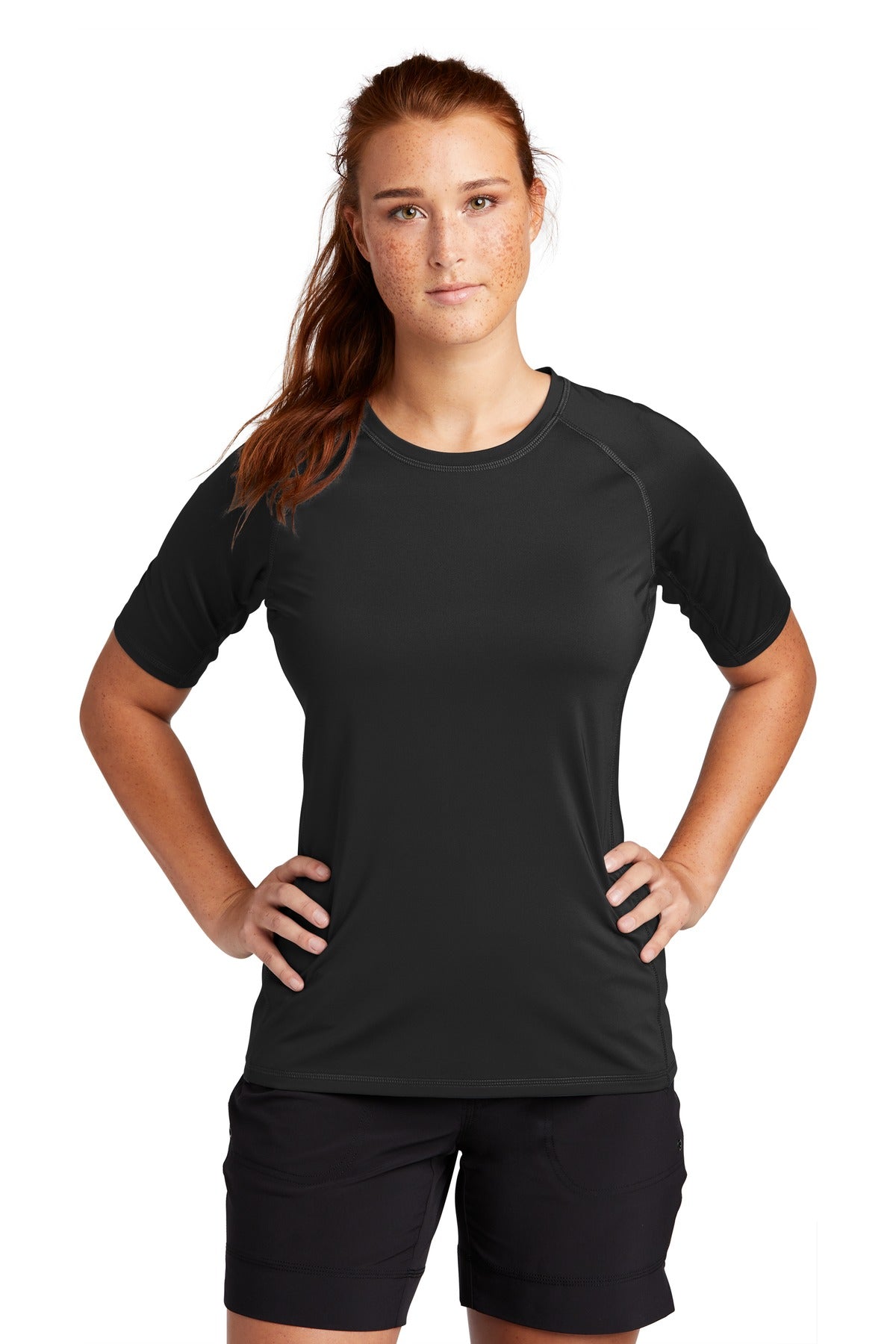 Sport-Tek Â® Women's Rashguard Tee. LST470