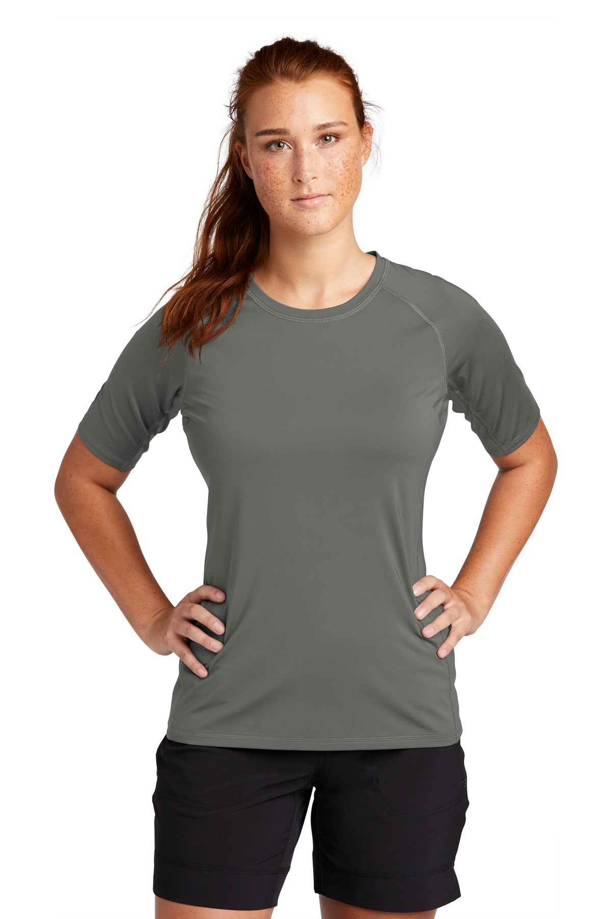 Sport-Tek Â® Women's Rashguard Tee. LST470