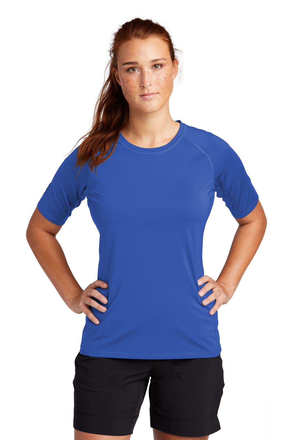 Sport-Tek Â® Women's Rashguard Tee. LST470