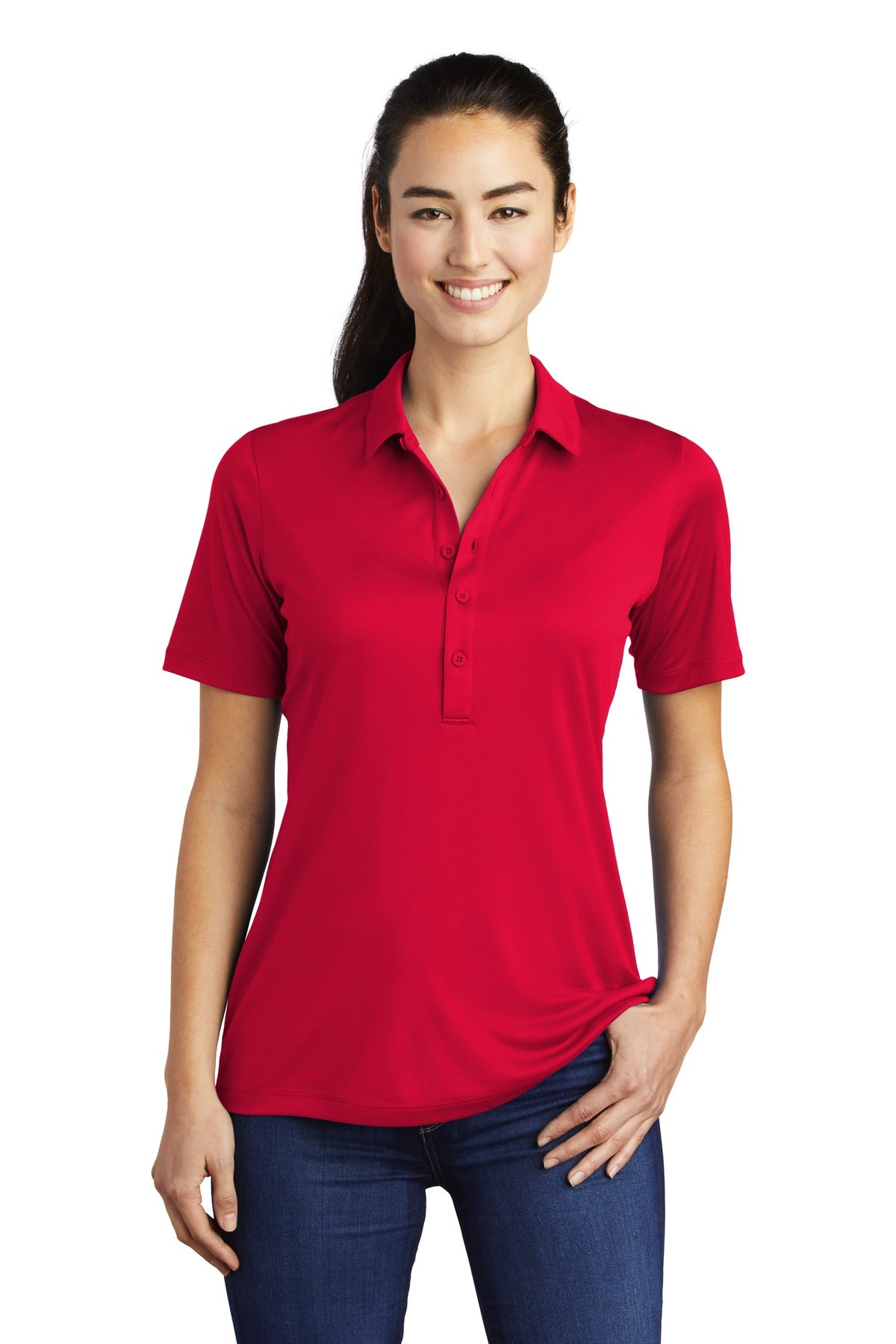 Sport-Tek? Women's Posi-UV ? Pro Polo.  LST520