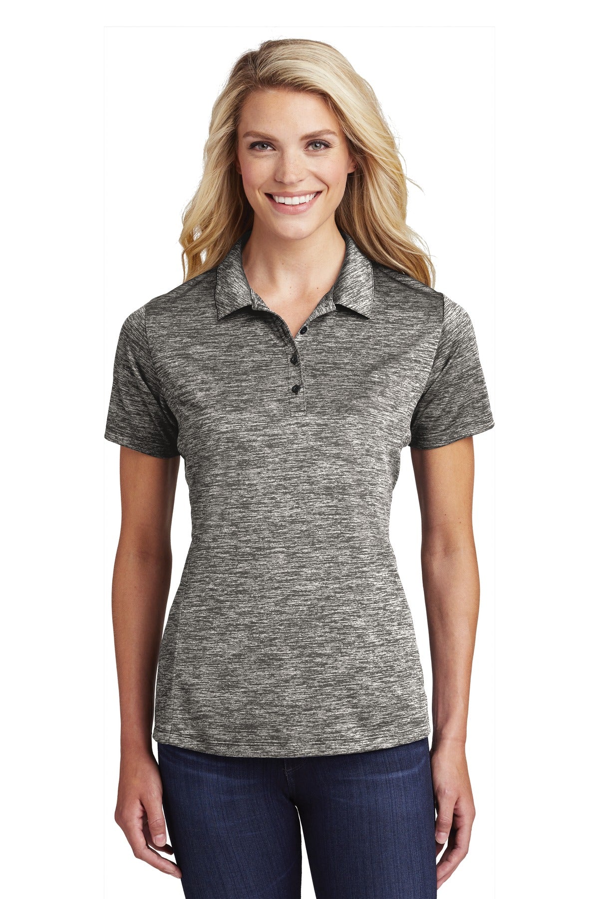 Sport-Tek ? Women's PosiCharge ? Electric Heather Polo. LST590