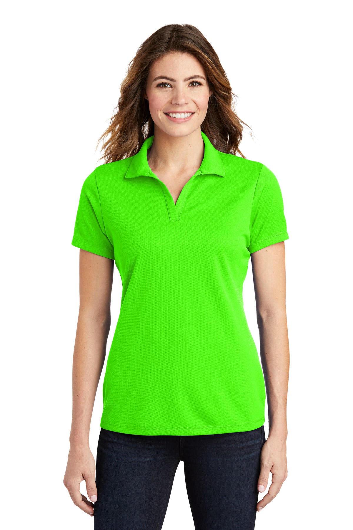 Sport-TekÂ® Women's PosiChargeÂ® RacerMeshÂ® Polo. LST640