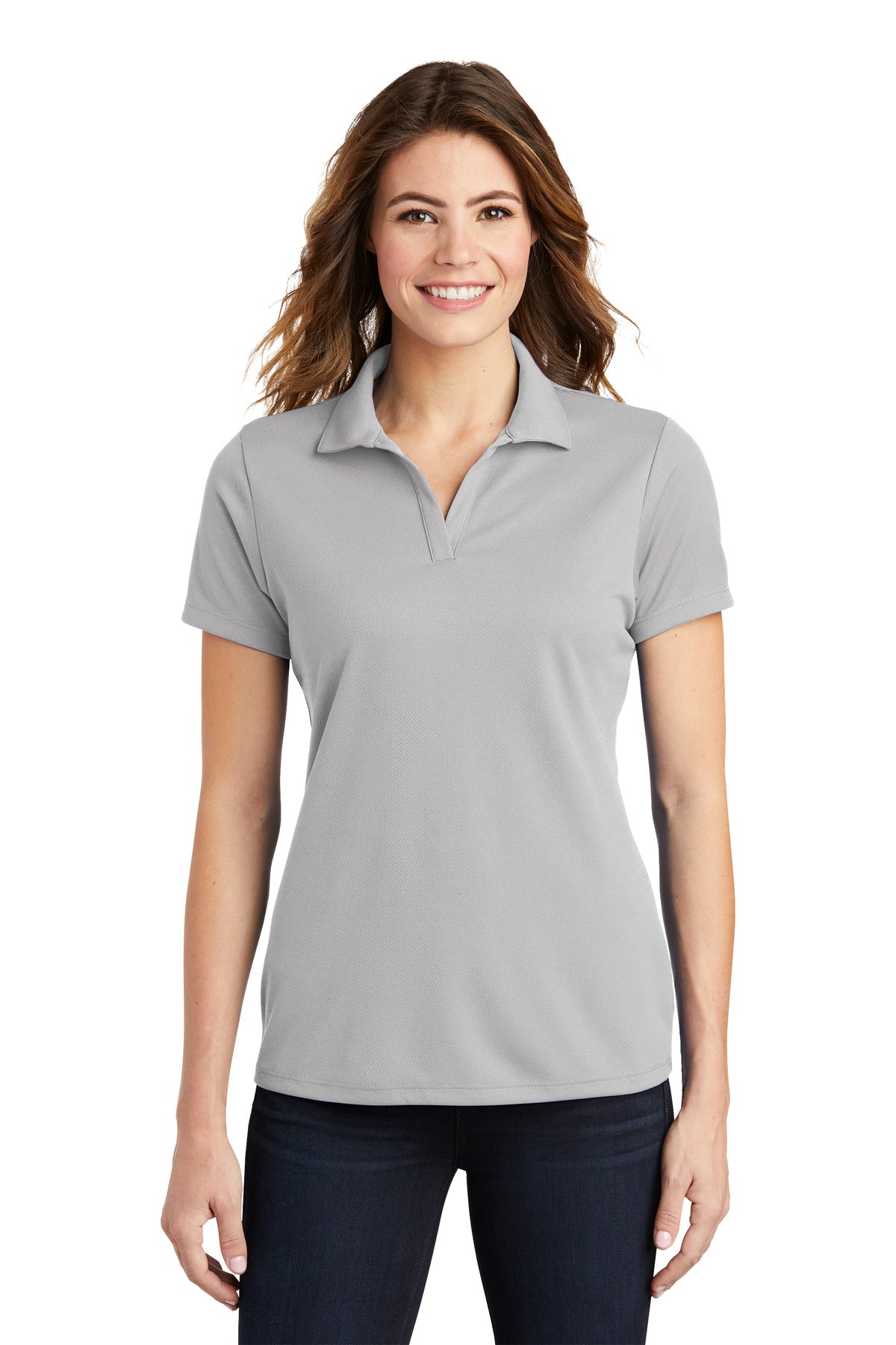 Sport-TekÂ® Women's PosiChargeÂ® RacerMeshÂ® Polo. LST640