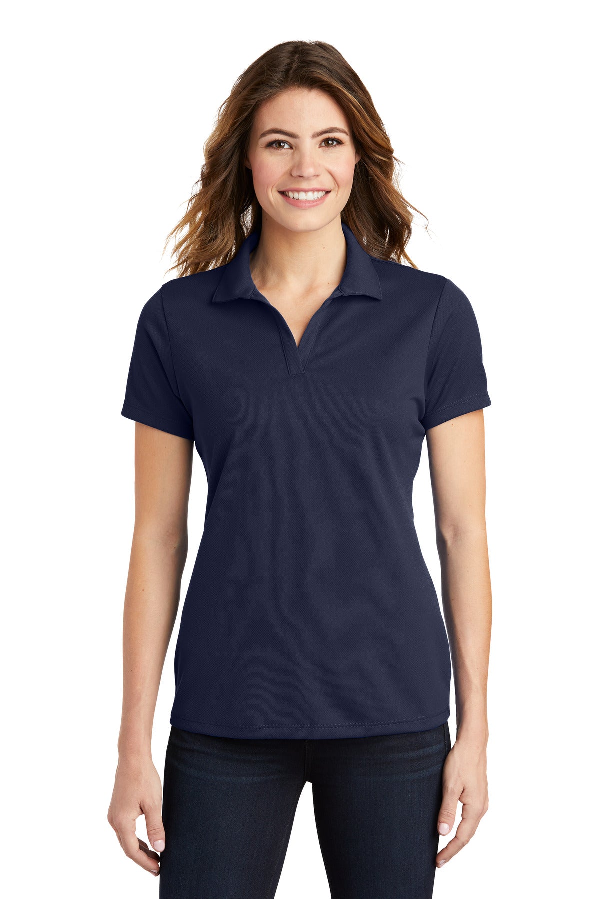 Sport-TekÂ® Women's PosiChargeÂ® RacerMeshÂ® Polo. LST640