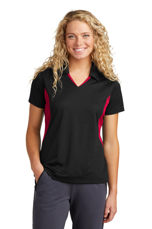 Sport-TekÂ® Women's Side Blocked Micropique Sport-WickÂ® Polo. LST655