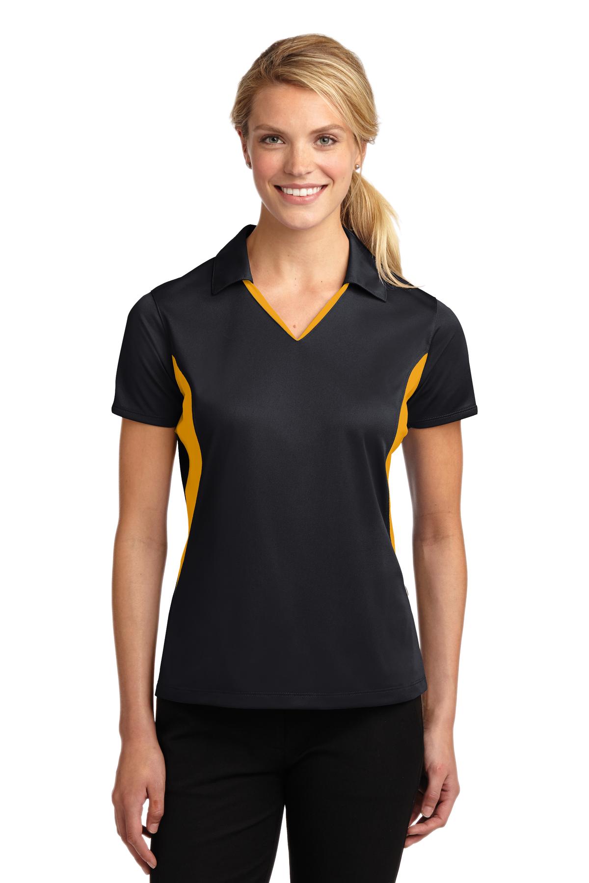 Sport-Tek? Women's Side Blocked Micropique Sport-Wick? Polo. LST655