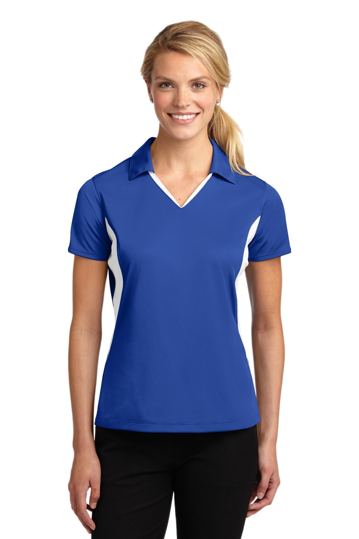 Sport-Tek? Women's Side Blocked Micropique Sport-Wick? Polo. LST655