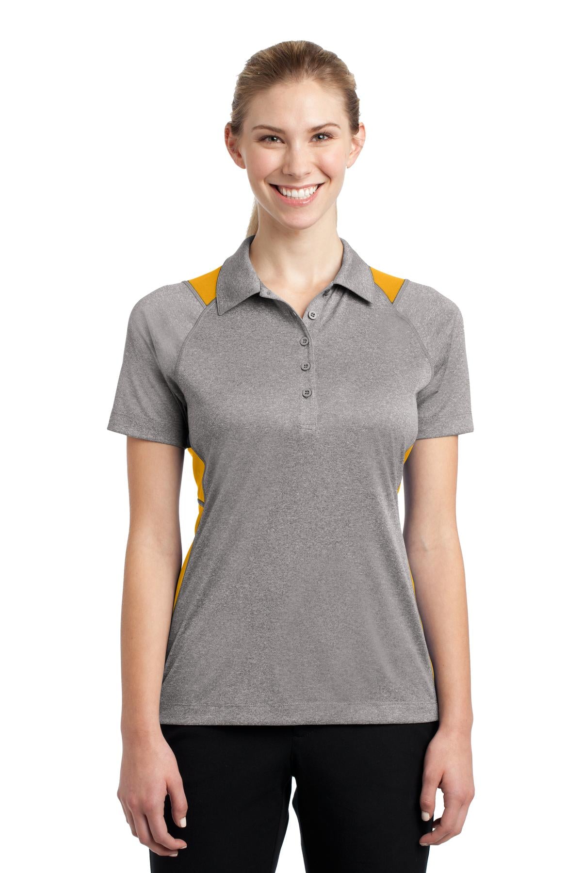 Sport-Tek? Women's Heather Colorblock Contender? Polo. LST665