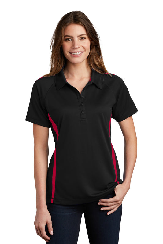 Sport-TekÂ® Women's PosiChargeÂ® Micro-Mesh Colorblock Polo. LST685