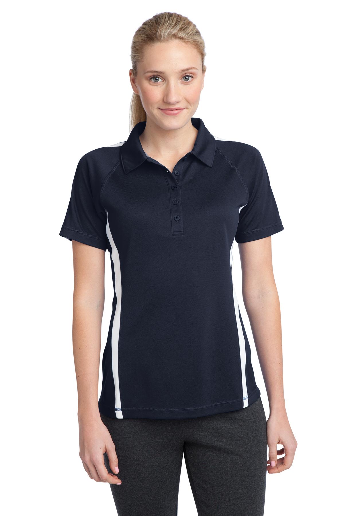 Sport-Tek? Women's PosiCharge? Micro-Mesh Colorblock Polo. LST685