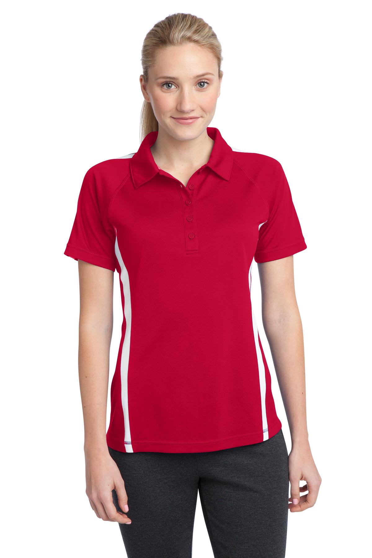 Sport-Tek? Women's PosiCharge? Micro-Mesh Colorblock Polo. LST685