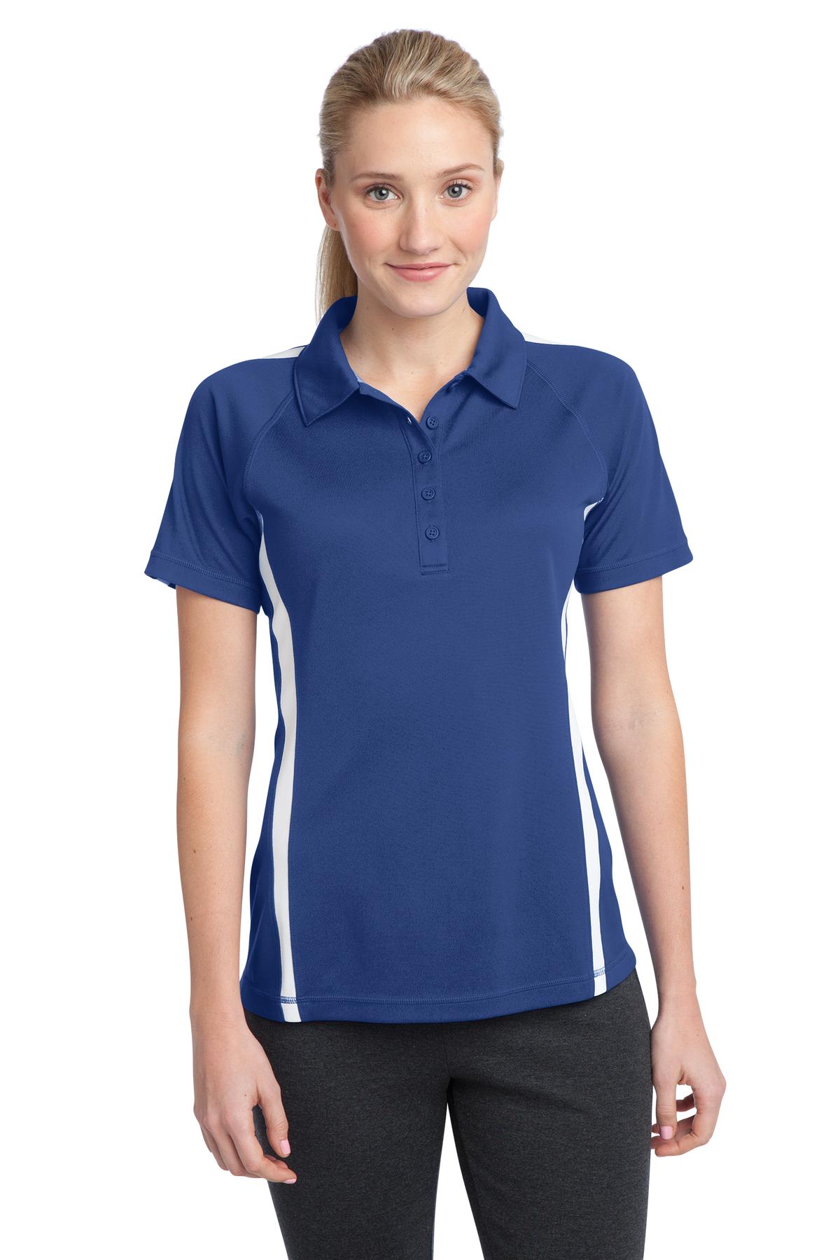 Sport-Tek? Women's PosiCharge? Micro-Mesh Colorblock Polo. LST685